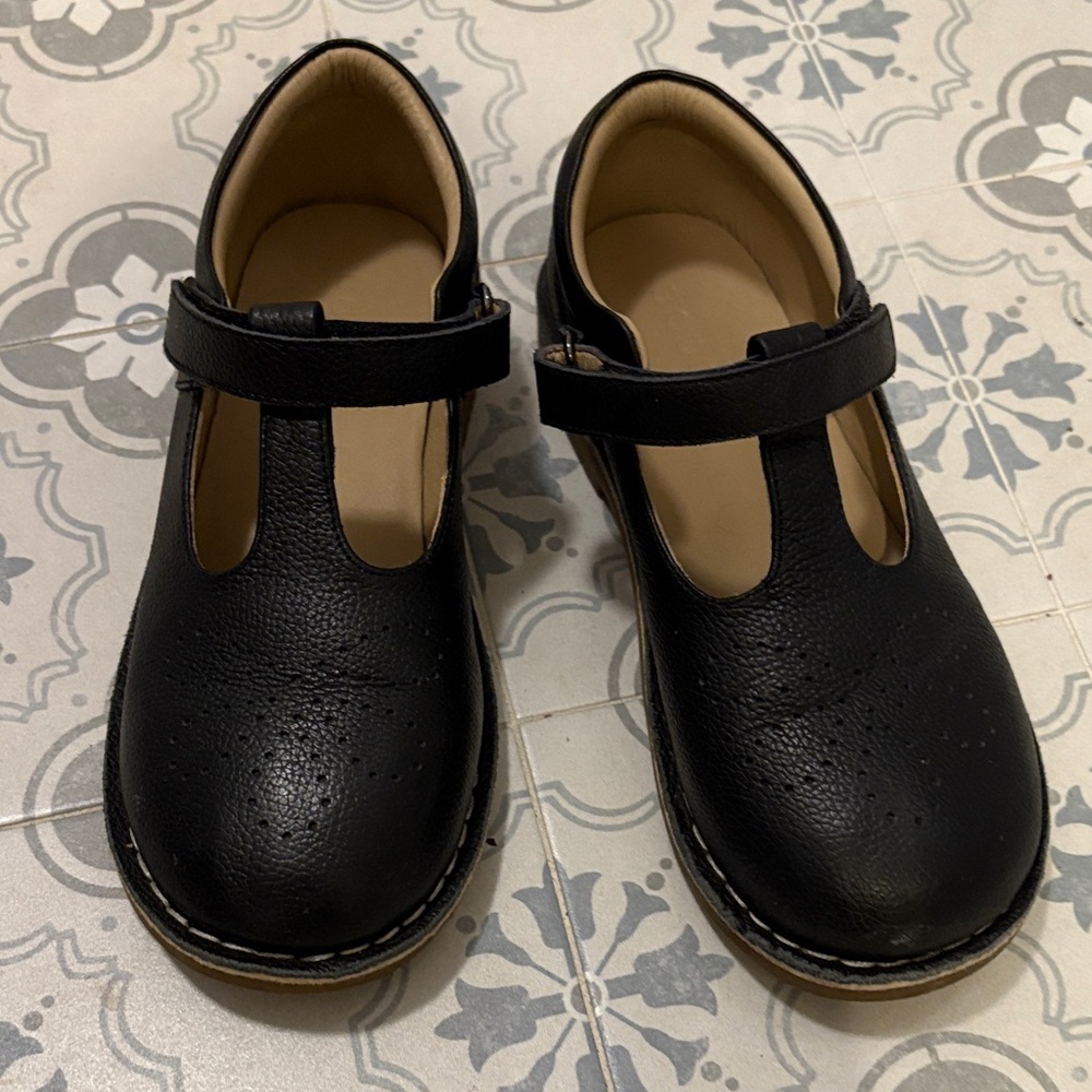 Mini Boden Black Kids Dress Shoes